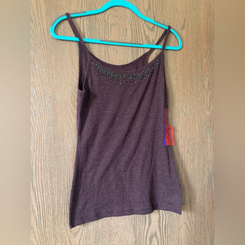 Purple beaded cami